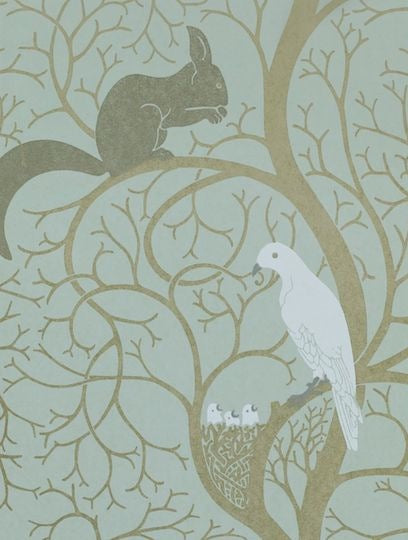 Lataa kuva Galleria-katseluun, Sanderson Tapet Squirrel and Dove Eggshell/Ivory
