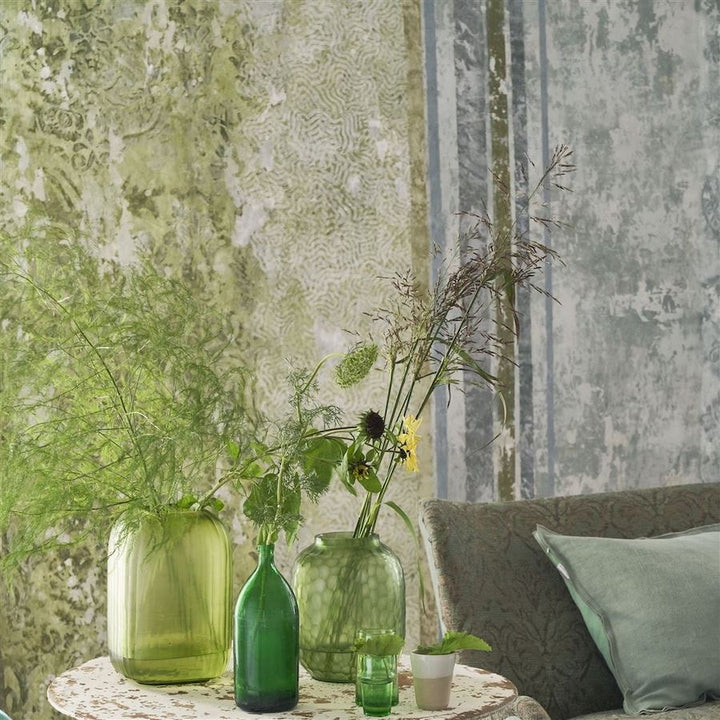 Designers Guild Tapet La Rotonda Scene 2 Olive