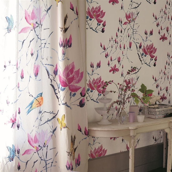 Designers Guild Tyg Madame Butterfly Peony