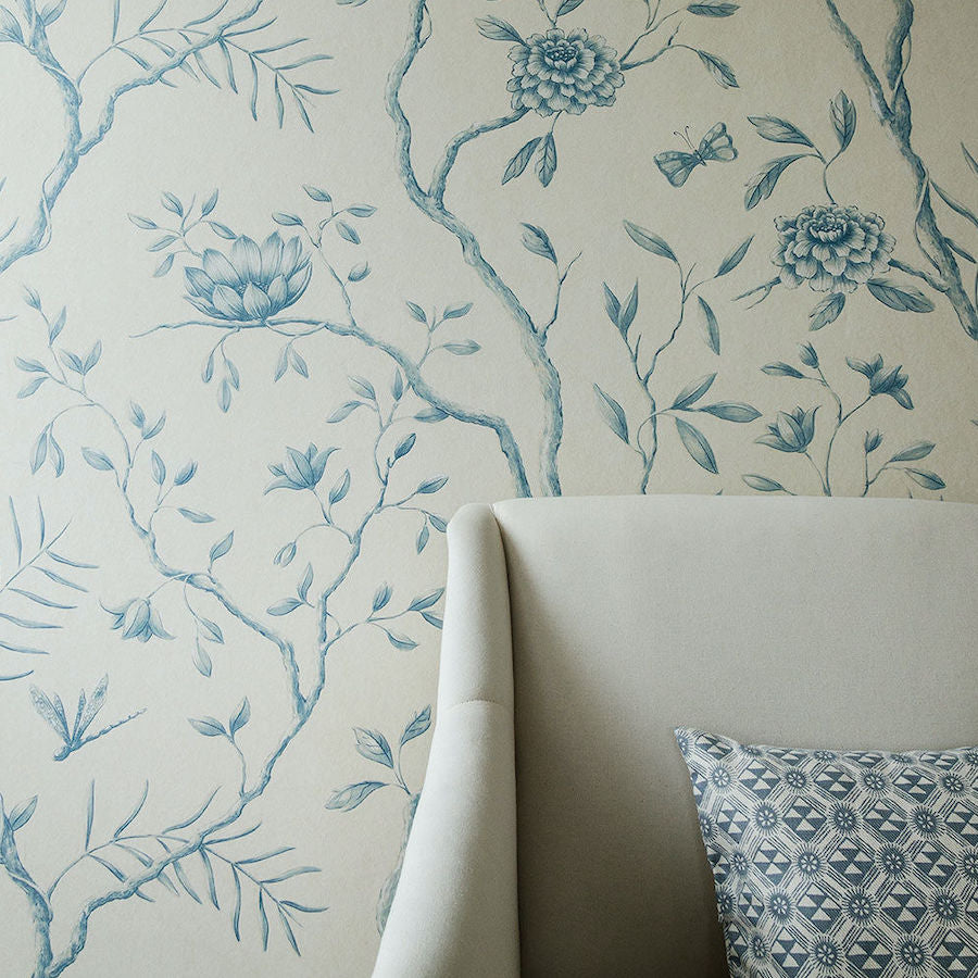 Lewis and Wood Tapet Jasper Peony Smoke