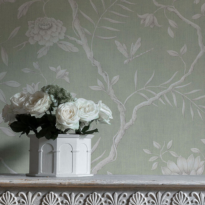 Lewis and Wood Tapet Jasper Peony Smoke