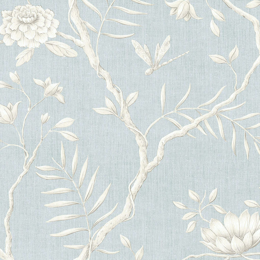 Lewis and Wood Tapet Jasper Peony Ciel