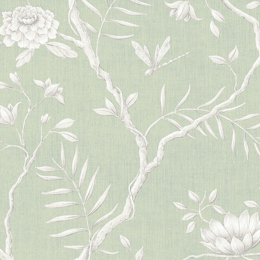 Lewis and Wood Tapet Jasper Peony Eau De Nil