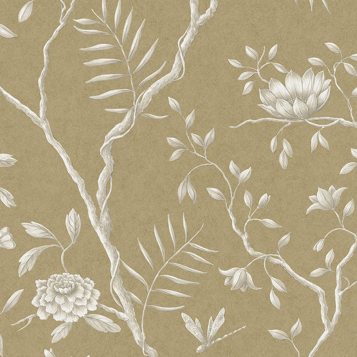 Lewis and Wood Tapet Jasper Peony Metallic Pure Gold