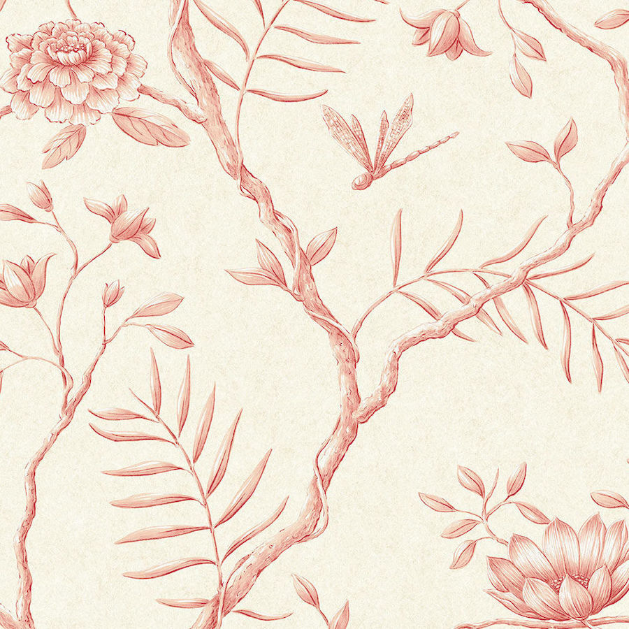 Lewis and Wood Tapet Jasper Peony Rose