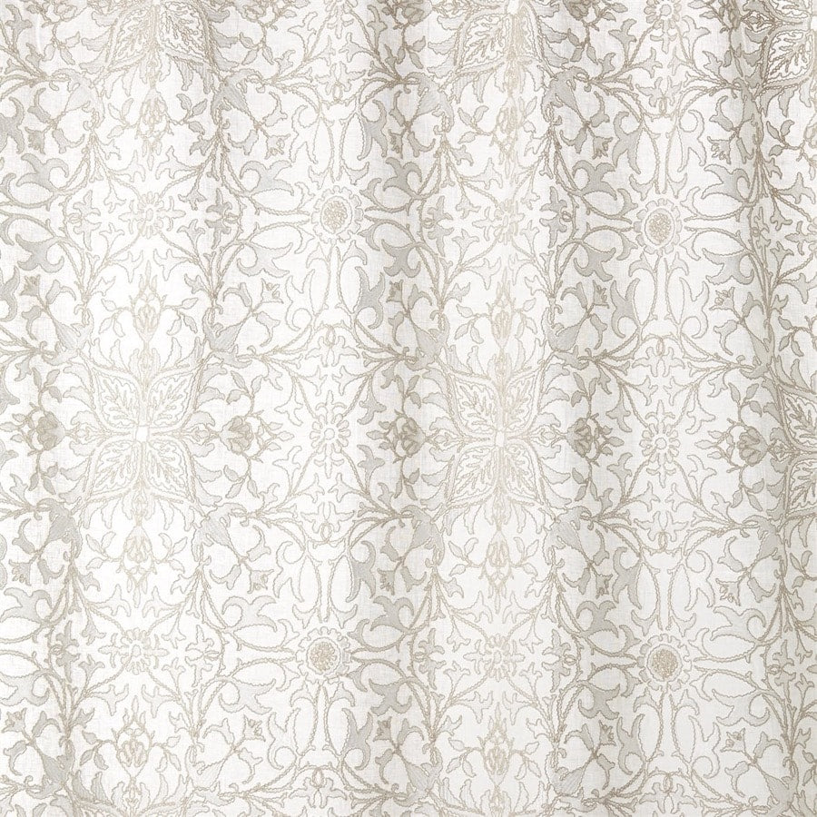 Lataa kuva Galleria-katseluun, Morris and Co Tyg Pure Net Ceiling Embroidery Paper White
