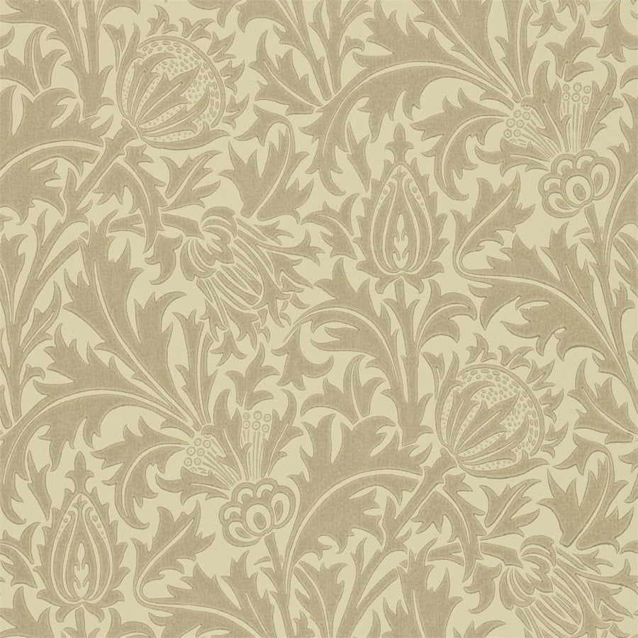 Morris and Co Tapet Thistle Dove Gold