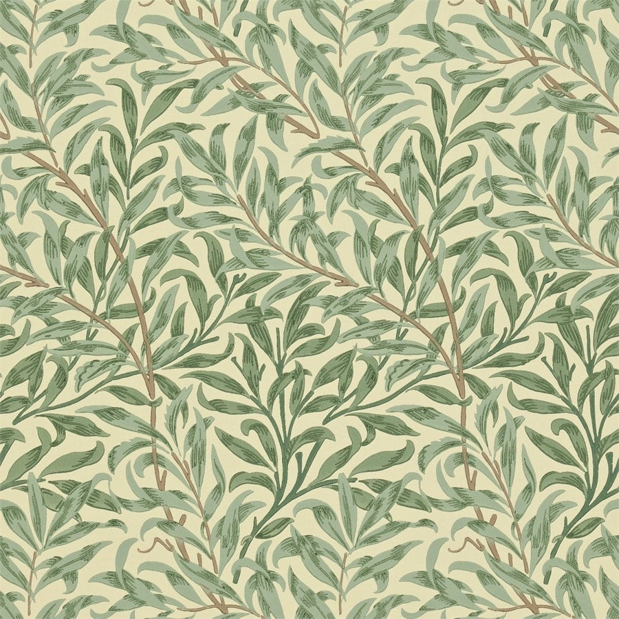 Morris and Co Tapet Willow Boughs Green
