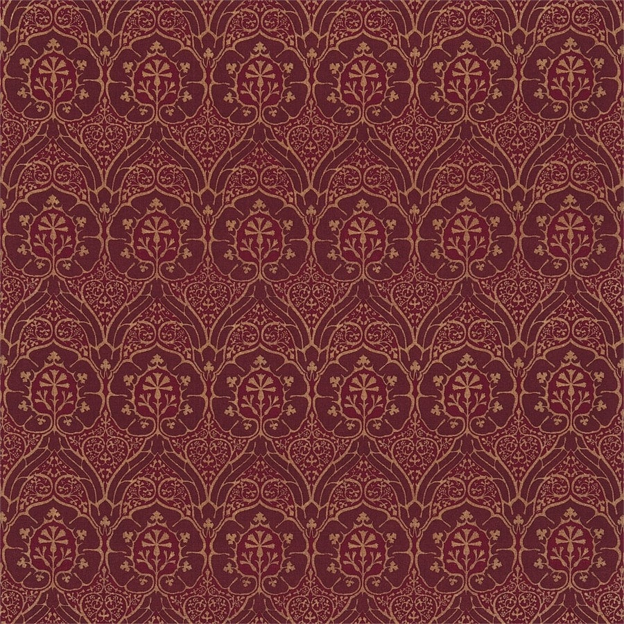 Morris and Co Tyg Voysey Red