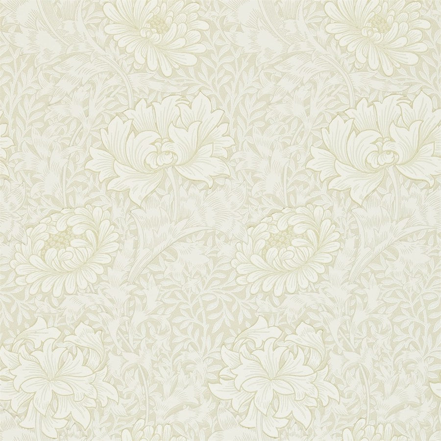 Morris and Co Tapet Chrysanthemum Chalk