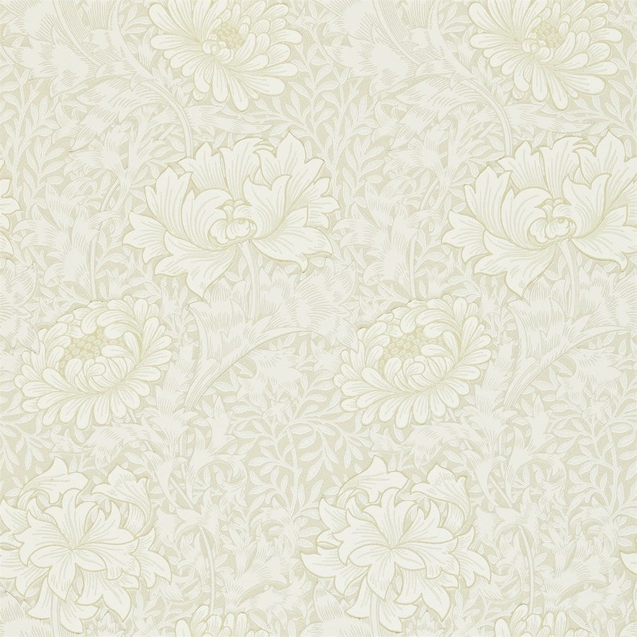 Lataa kuva Galleria-katseluun, Morris and Co Tapet Chrysanthemum Chalk

