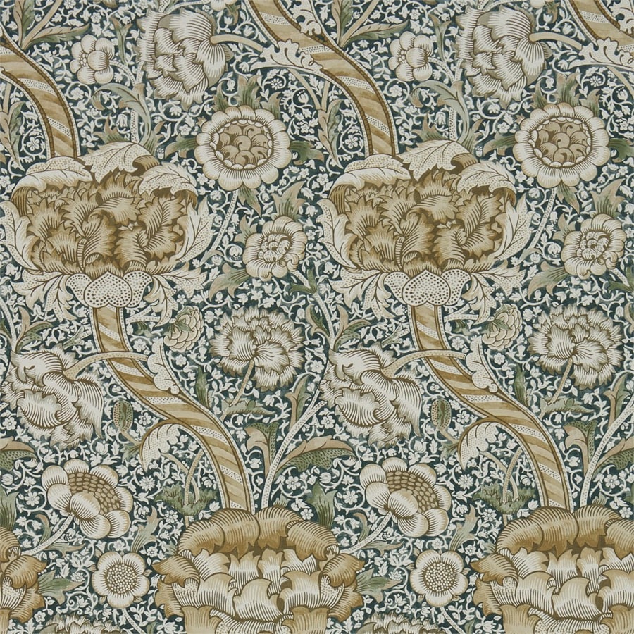 Morris and Co Tapet Wandle Forest Mustard
