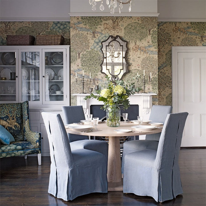 Morris and Co Tapet The Brook Linen Green