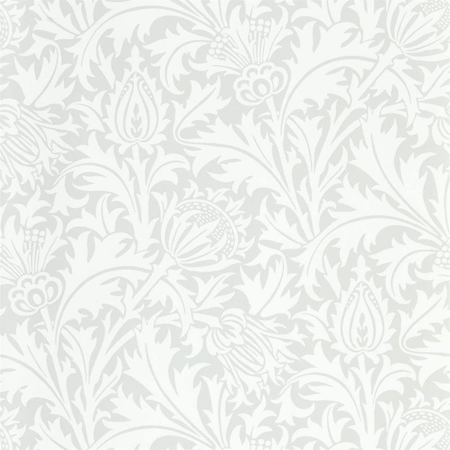 Morris and Co Tapet Pure Thistle Grey Blue