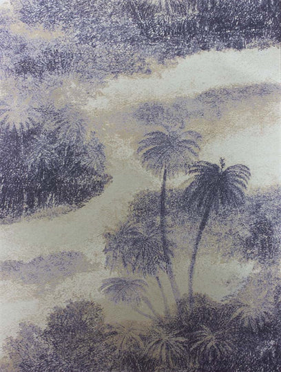 Osborne and Little Tapet Cocos Dark Lavender Metallic