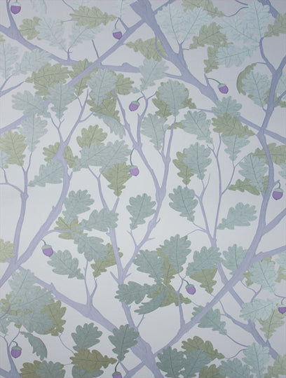 Osborne and Little Tapet Feuille De Chene Lavender