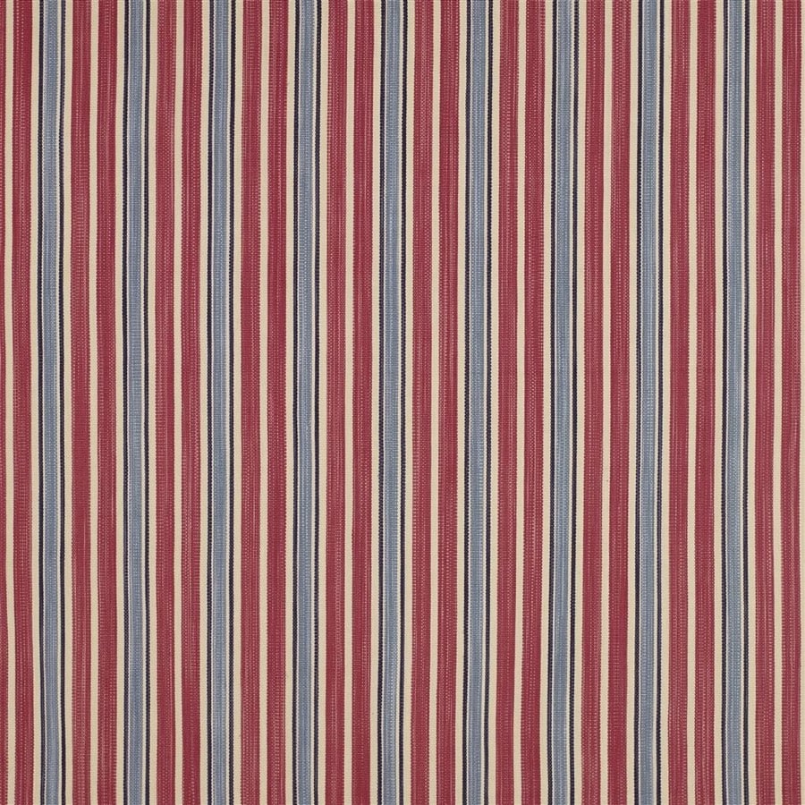 Ralph Lauren Home Tyg Colombier Stripe Antique Red