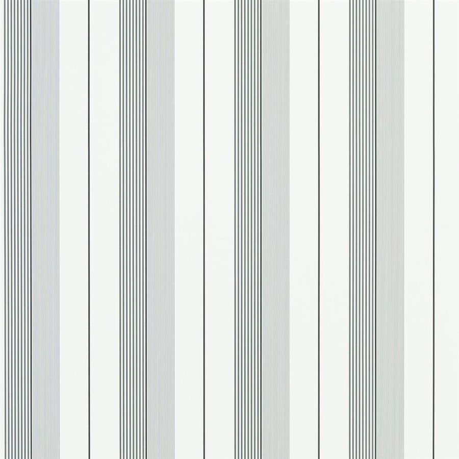 Lataa kuva Galleria-katseluun, Ralph Lauren Home Tapet Aiden Stripe Black Grey
