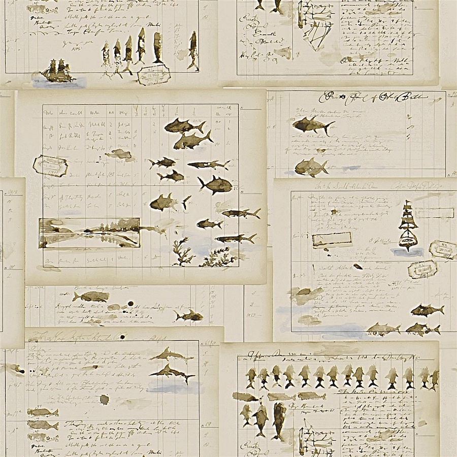 Ralph Lauren Home Tapet Captains Log Parchment
