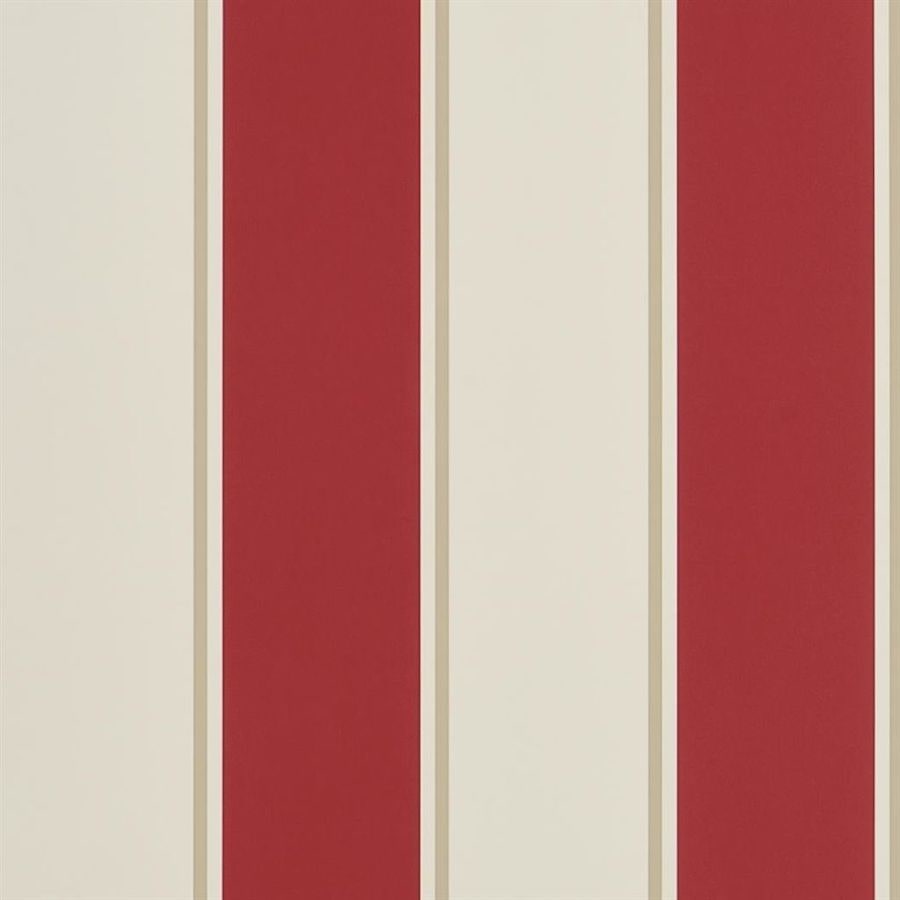 Ralph Lauren Home Tapet Mapleton Stripe Vermilion