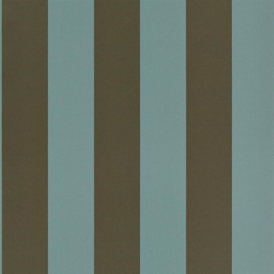 Lataa kuva Galleria-katseluun, Ralph Lauren Home Tapet Spalding Stripe Teal
