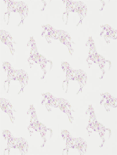 Lataa kuva Galleria-katseluun, Sanderson Tapet Pretty Ponies Lavender
