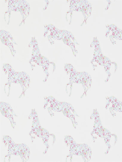 Sanderson Tapet Pretty Ponies Pink/Sky