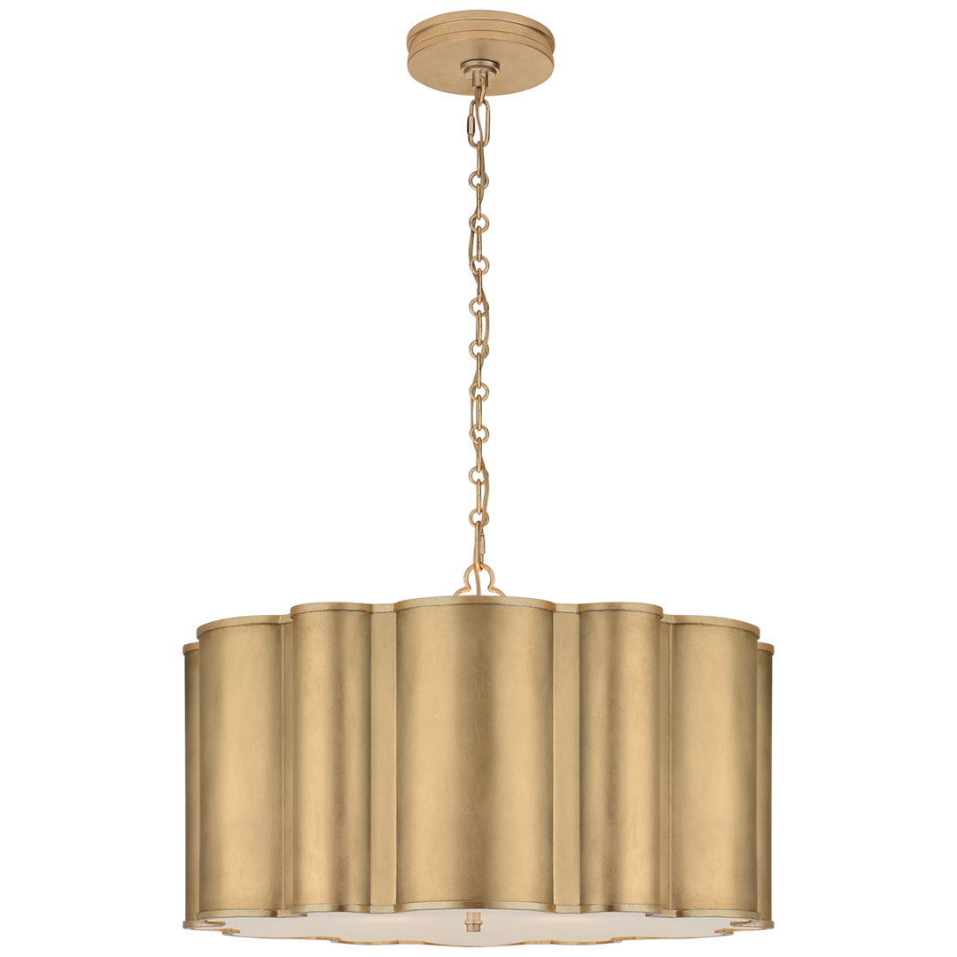 Markos Large Hanging Shade in Gild with Frosted Acrylic
