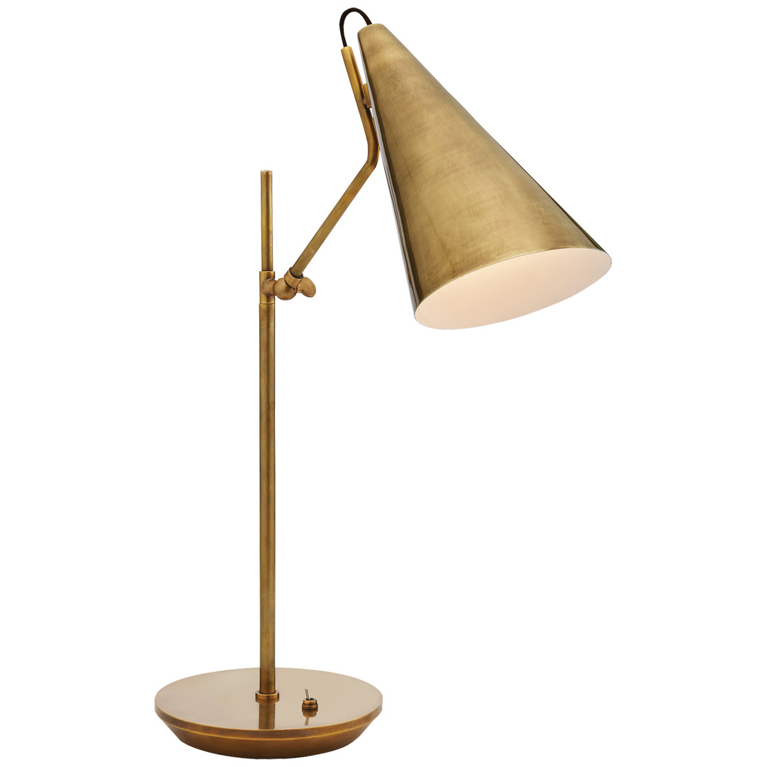 Clemente Table Lamp in Hand-Rubbed Antique Brass