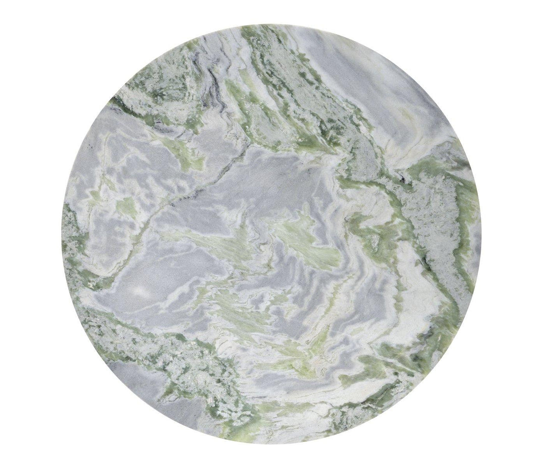 Centre Table Contemporary with Green Marble Top