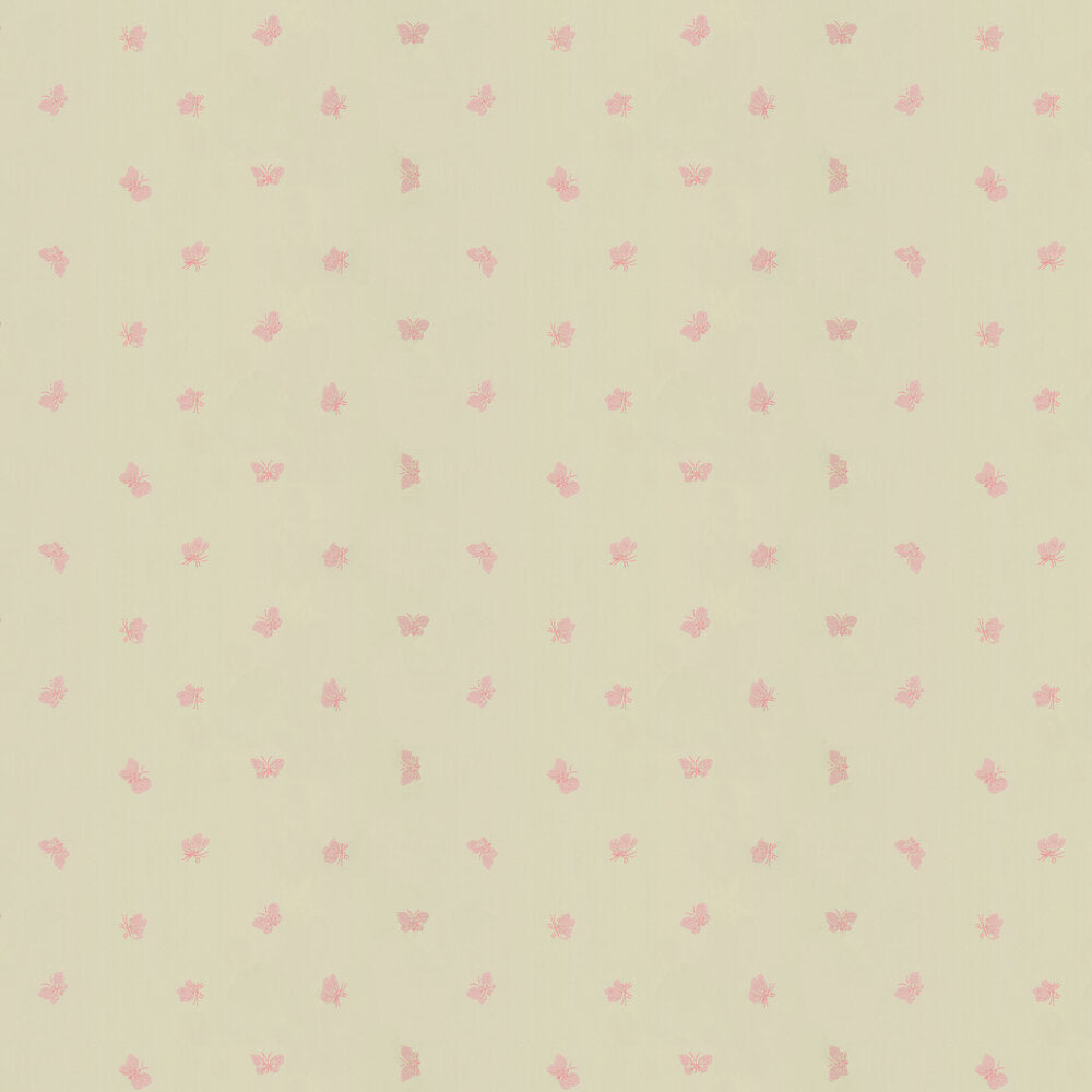 Cole and Son Tapet Peaseblossom Linen & Pink