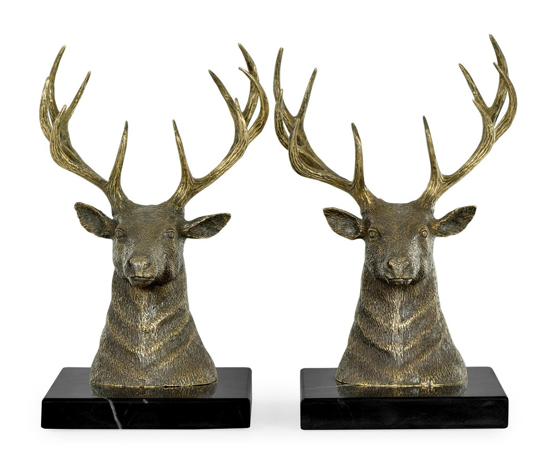 Bookends Deer on Marble Base