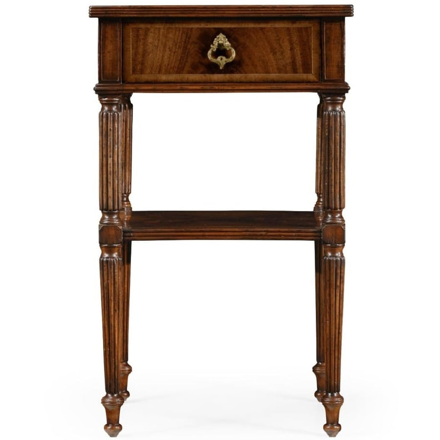 Regency sängbord i mahogny