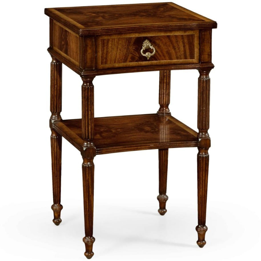 Regency Mahogany Bedside Table - Jonathan Charles