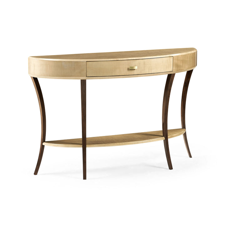 Demilune Console Table Art Deco Large