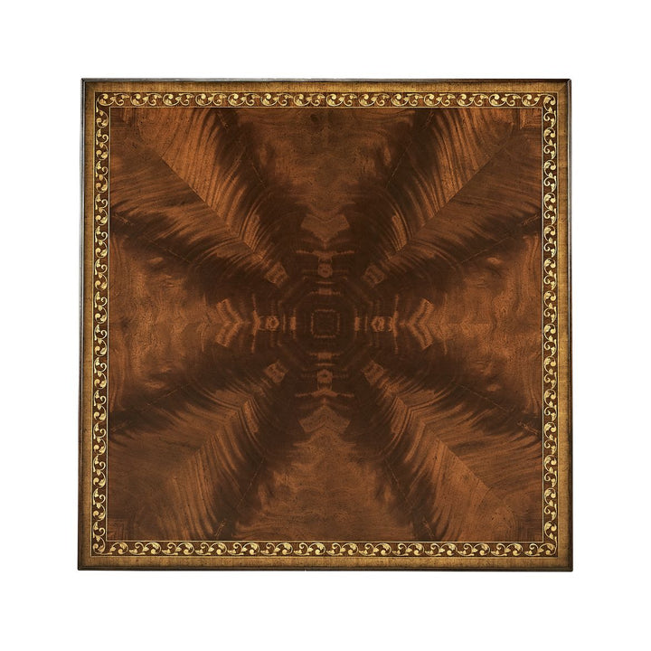 Mahogany William IV style gilded square coffee table