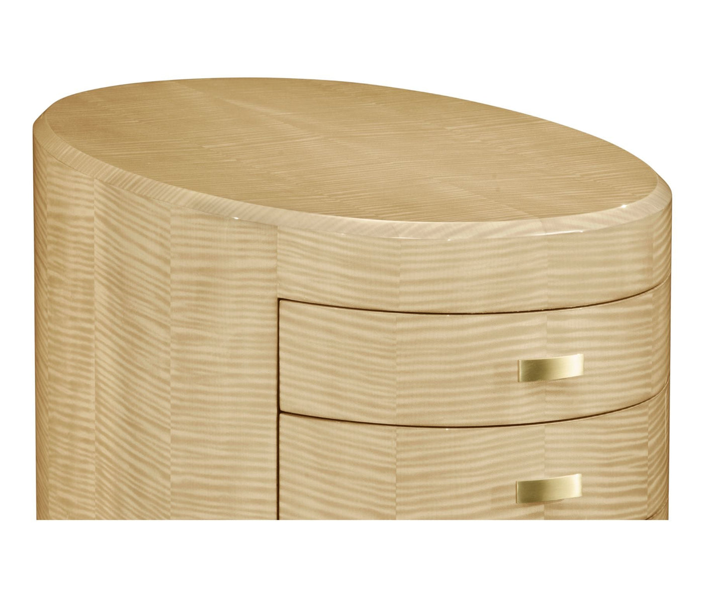 Oval Chest of Drawers Art Deco