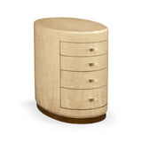 Oval Chest of Drawers Art Deco