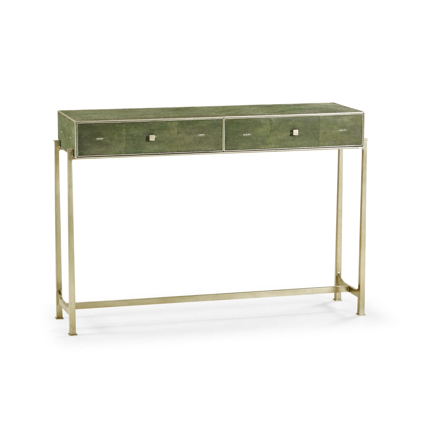 1930s Console Table in Gilded Anthracite Shagreen