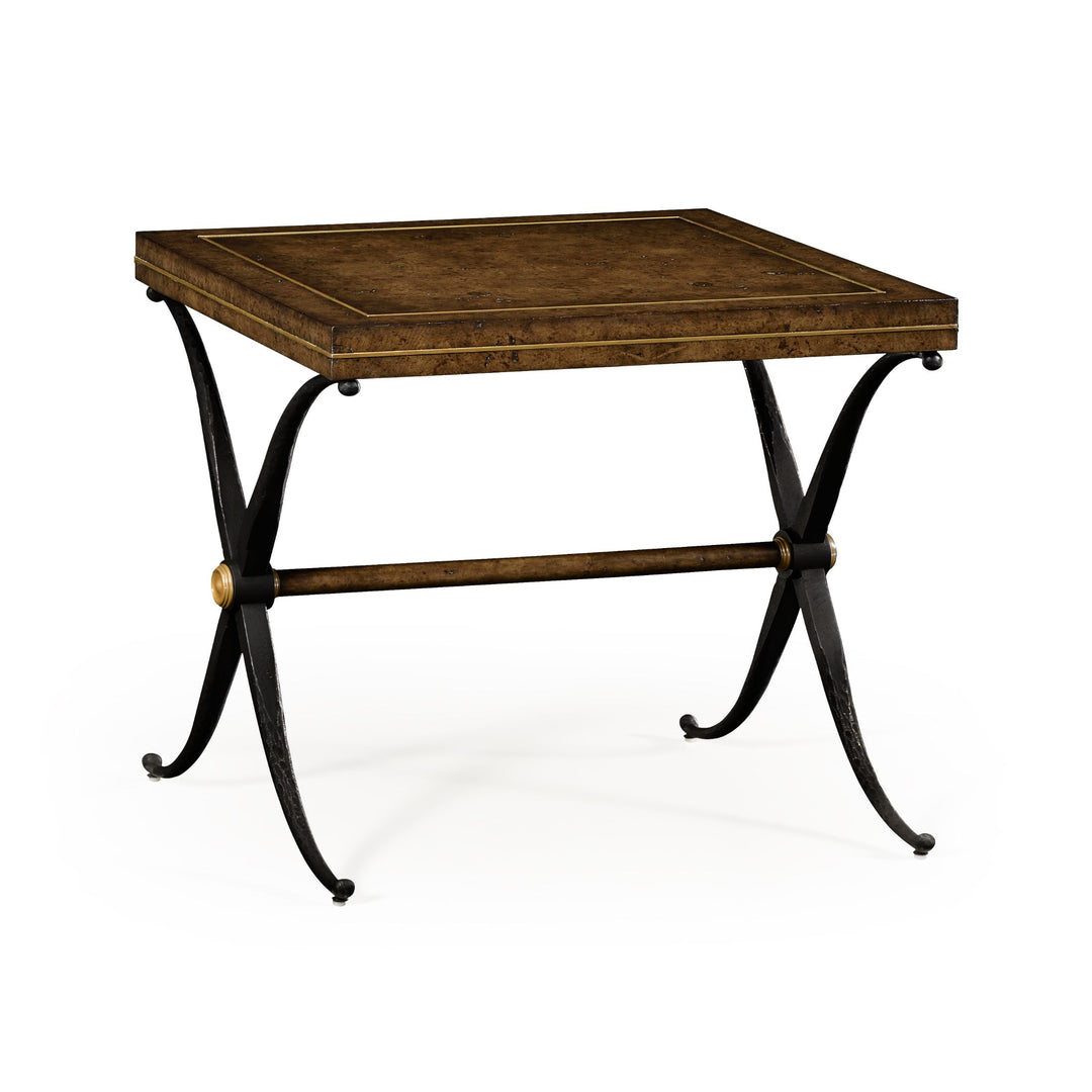 Small Hammered Iron Side Table
