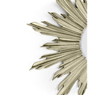 Small Antique Silver Wall Mirror Sunburst