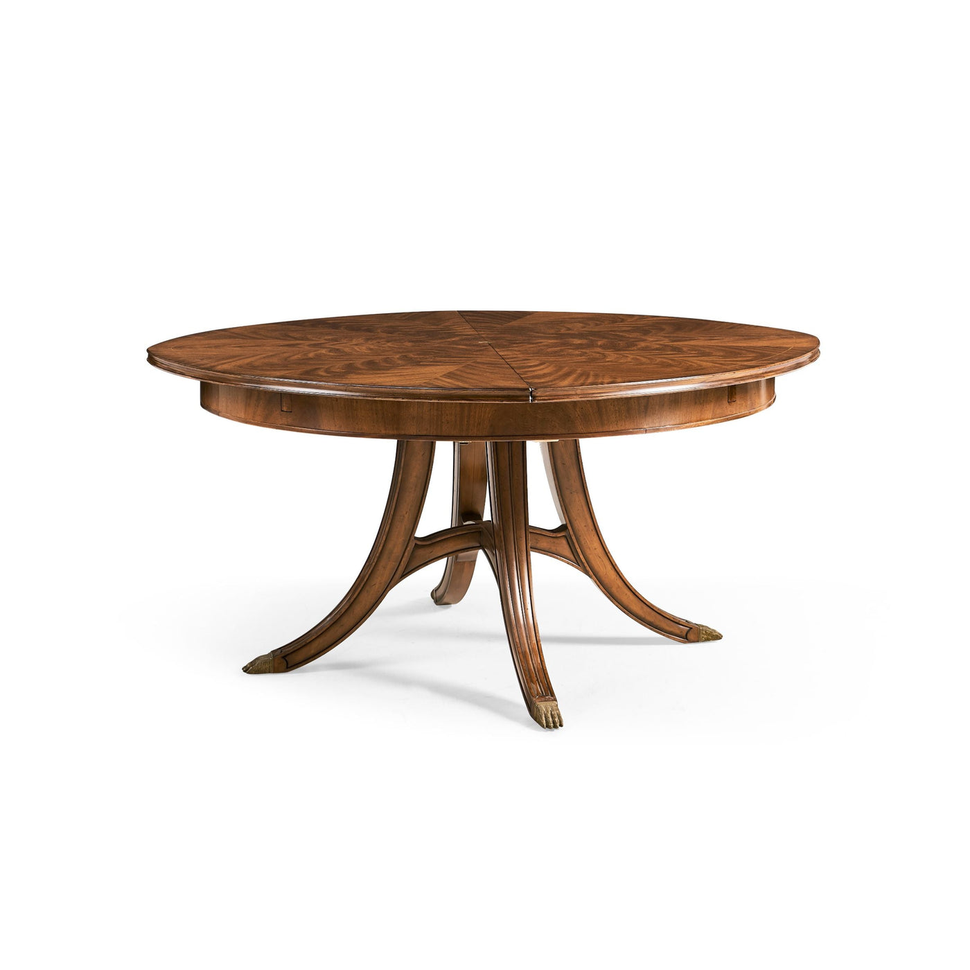 Mahogany Round Extending Dining Table 150 - 187cm