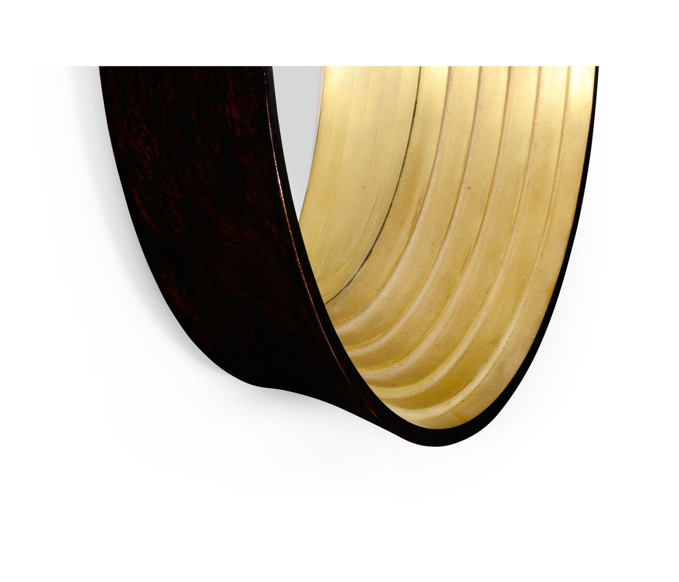 Round Mirror Modernist Stepped