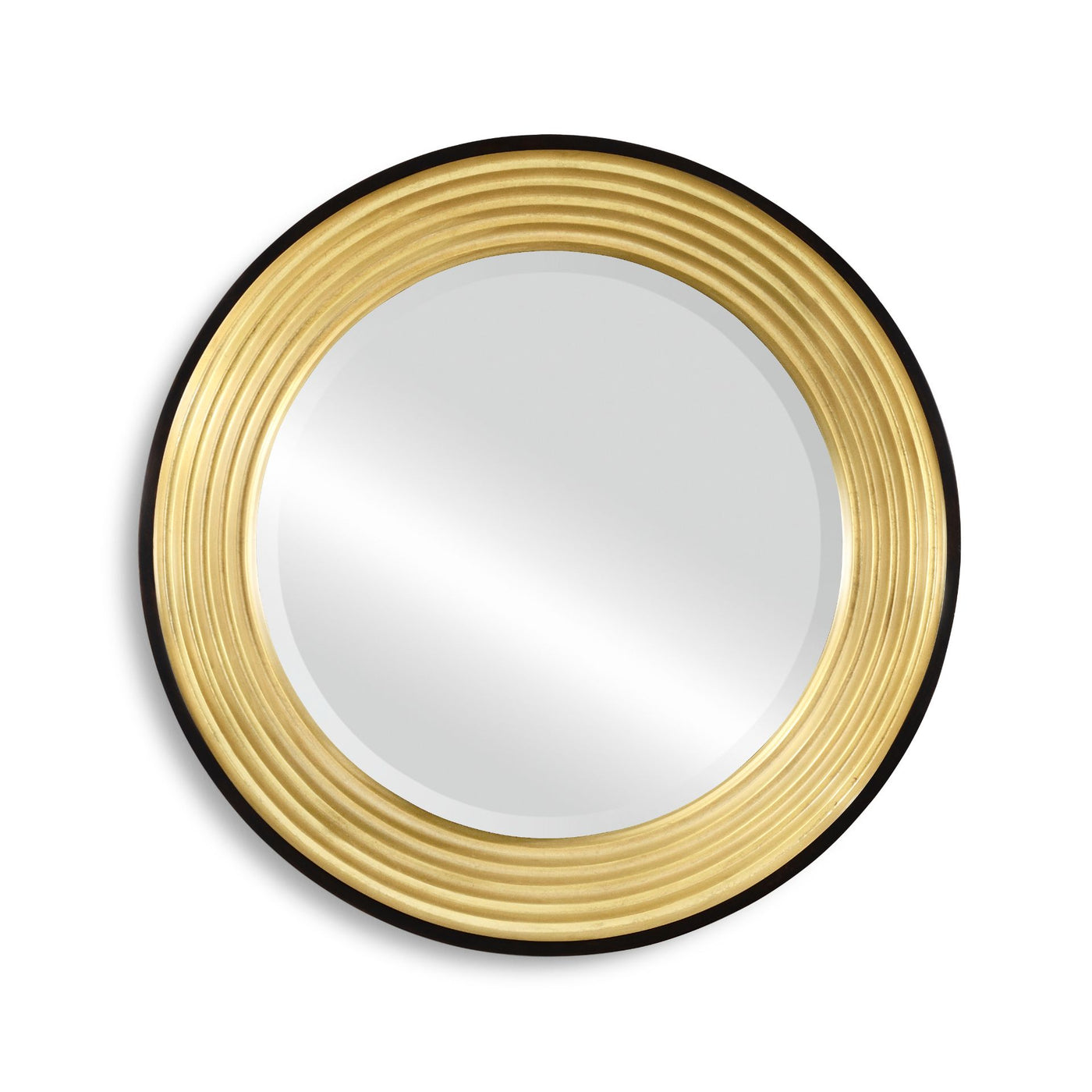 Round Mirror Modernist Stepped