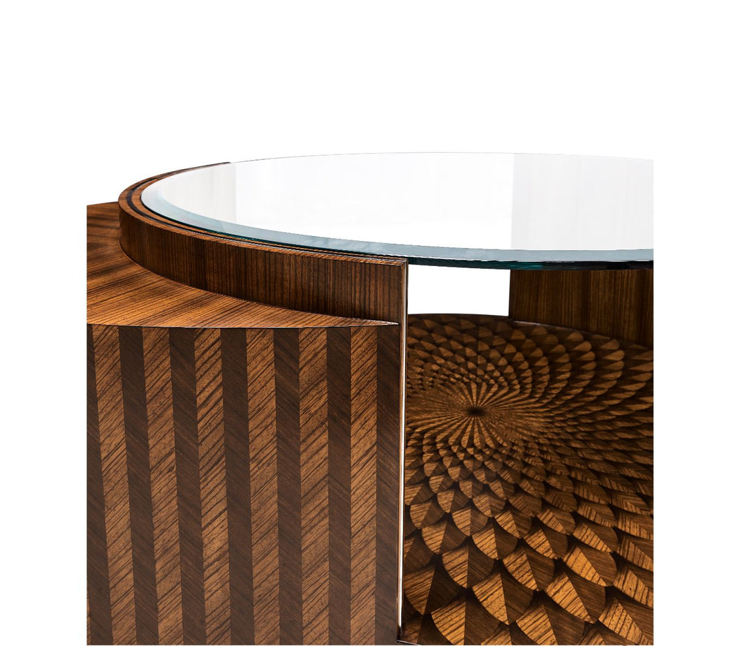 Feather Inlay Coffee Table