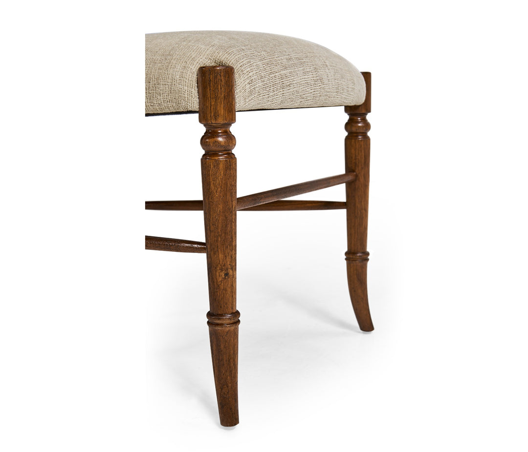 Walnut "Yoke" Ladderback Side Chair in Shambala - Jonathan Charles
