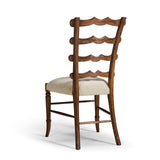 Walnut "Yoke" Ladderback Side Chair in Shambala - Jonathan Charles