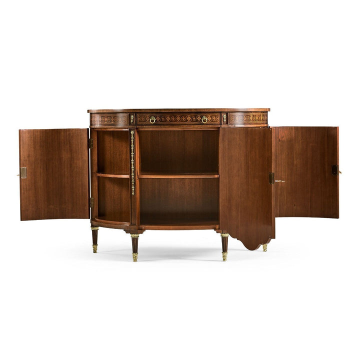 Sheraton Style Bowfront Light Mahogany Commode
