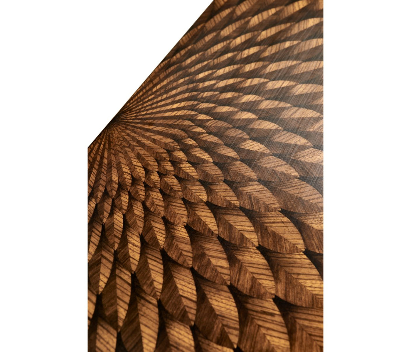 Feather Inlay Hand snidat konsolbord