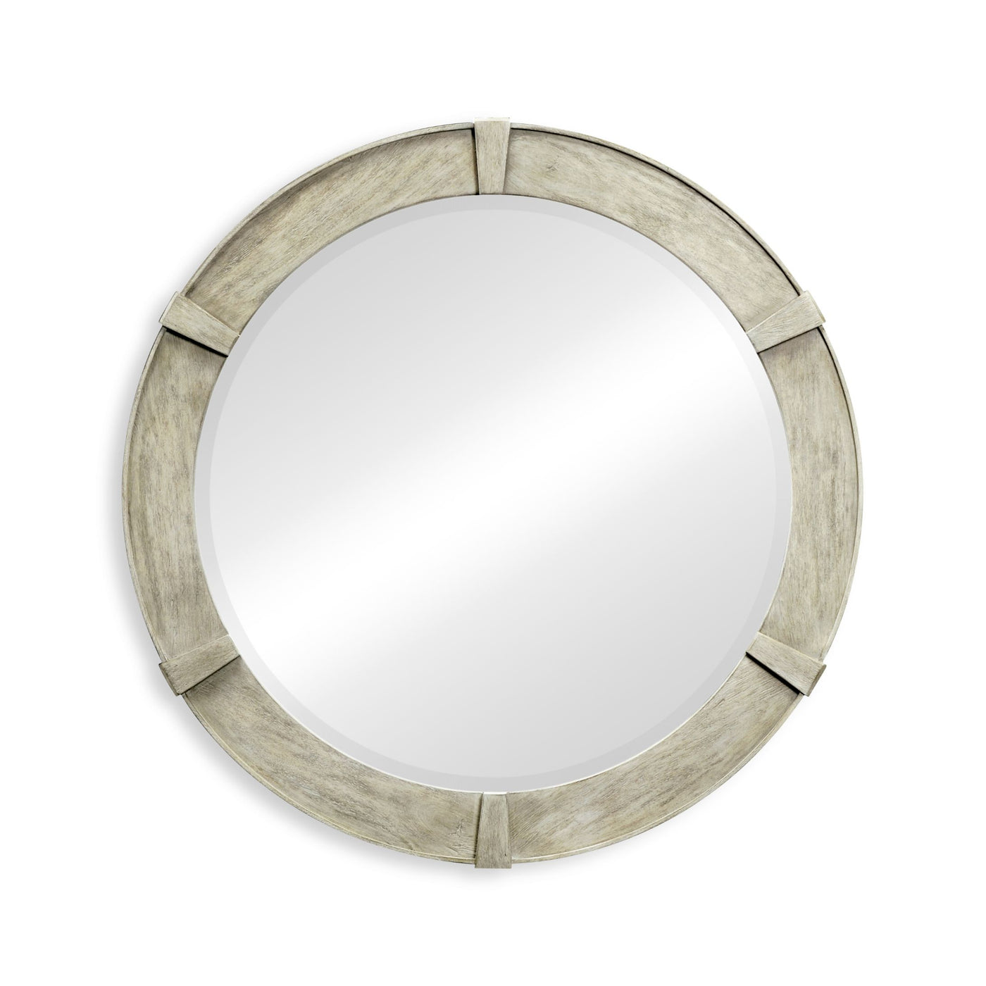 Round Mirror Rustic in Rustic Grey